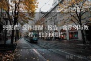 99图库- 反诈提醒 - 报告 - 含示例与教程，99999图片